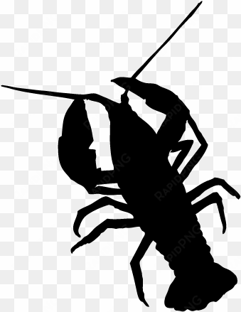 png black and white crayfish silhouette at getdrawings - crawfish silhouette clipart