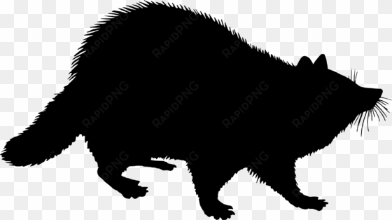 png black and white stock silhouette clip art at getdrawings - raccoon silhouette clip art