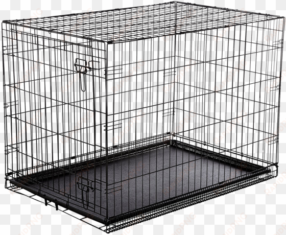 png cage image graphic royalty free stock - double door dog crate
