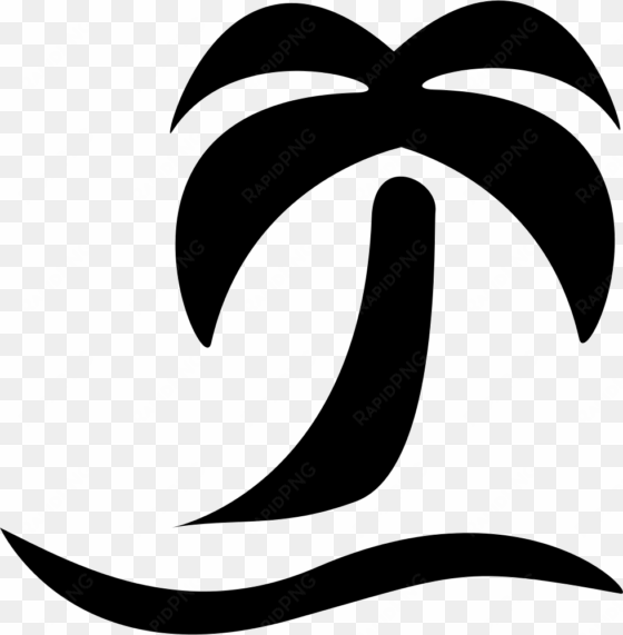 png file svg - beach black and white icon