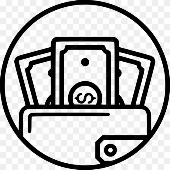 png file - wallet cash money icon png