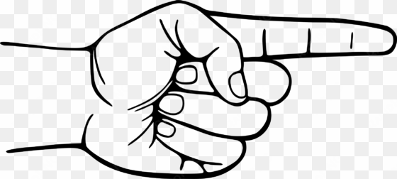 png finger point - pointing finger clipart