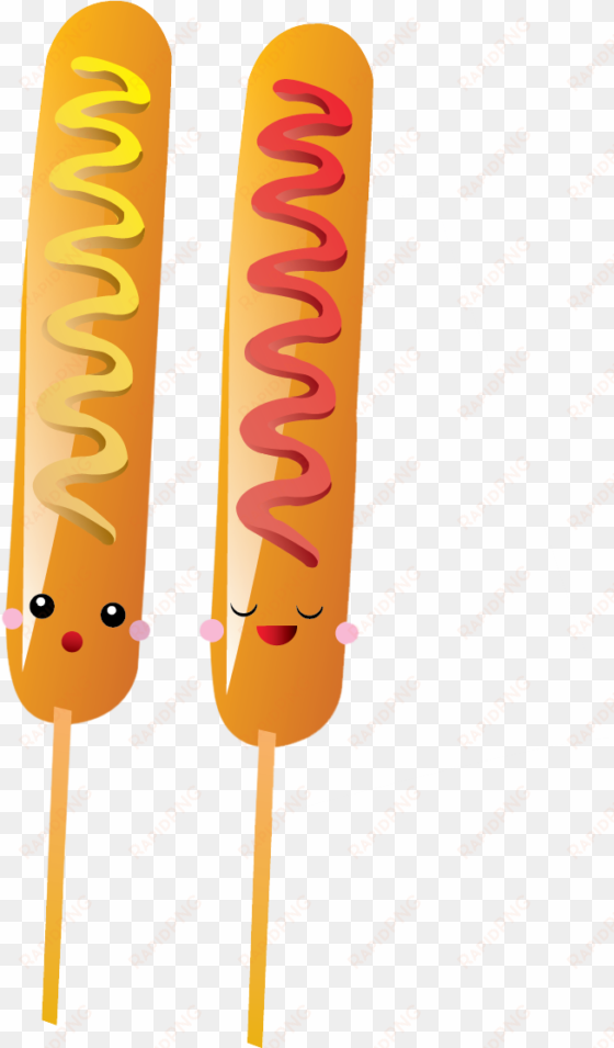 Png Free Download Hot Cute Free On Dumielauxepices - Hotdog On Stick Clipart transparent png image