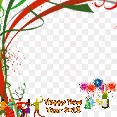 png free library clipart happy new year - happy new year 2018 frame png