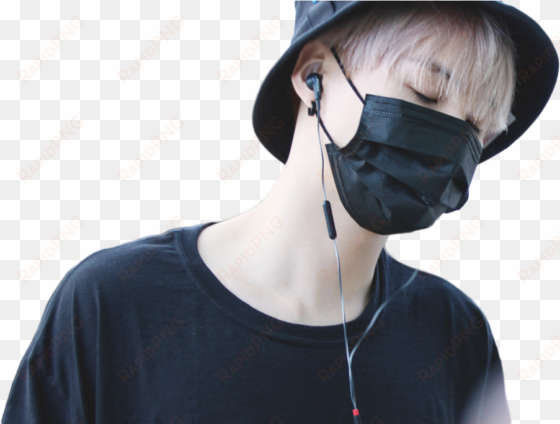 png free library render bts by dinotrangtn on deviantart - min yoongi with black mask