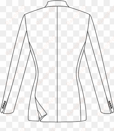 png free stock collar drawing suit - jacket vent technical drawing