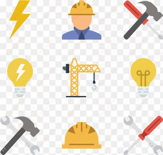 png freeuse library construction tool icon packs vector - construction tree holiday card | business & corporate