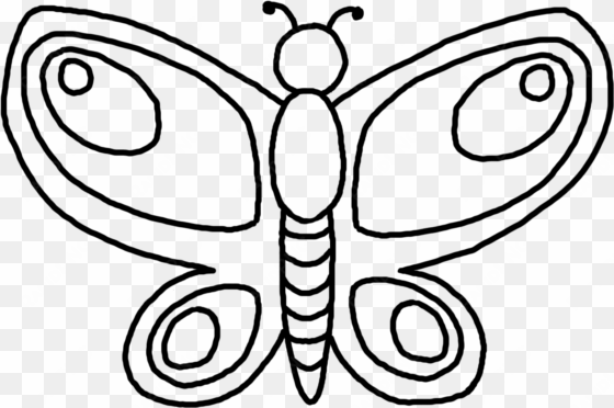 Png Royalty Free Download Butterfly Drawing Black And - Butterfly Clip Art Drawing transparent png image