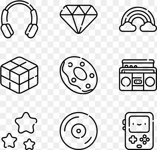 png royalty free eighties icon packs - hand drawn icons png