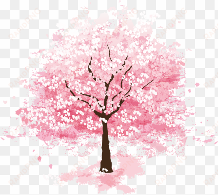 png sakura tree flower picturesque surroundings png - cherry blossom tree png