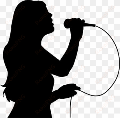 png singing black and white whitepluspngcom - singer clipart