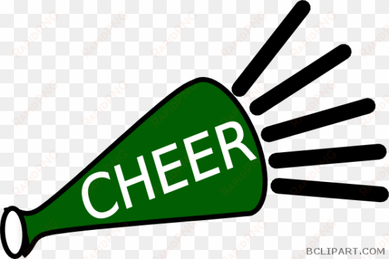 png transparent download cheer megaphones clipart - green cheerleader clipart