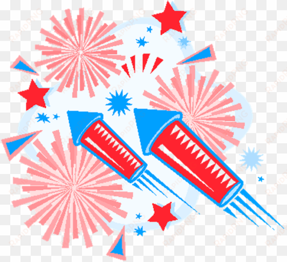 png transparent library th of fireworks clipart group - 4th july clip art fireworks