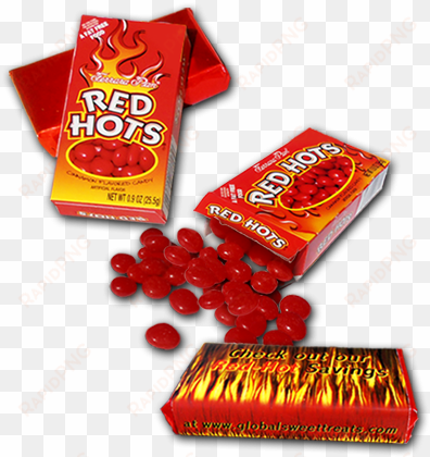 pocket size red hots cinnamon candies - red hots candy, cinnamon flavored - 0.9 oz