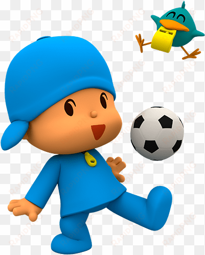 Pocoyo Playing Football Png - Pocoyo Play Ball transparent png image
