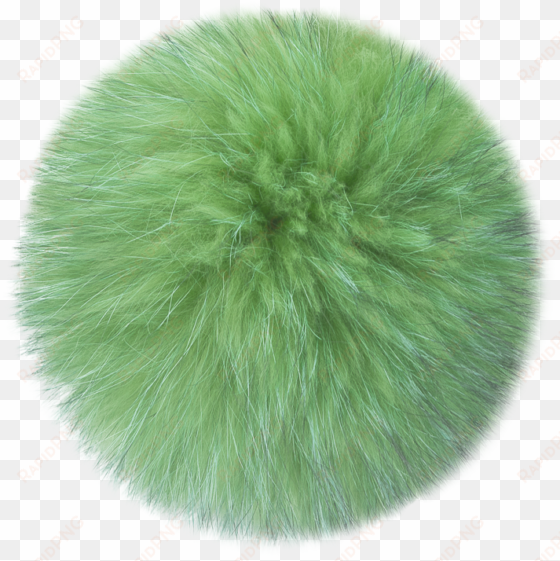 poison green pom - fur clothing