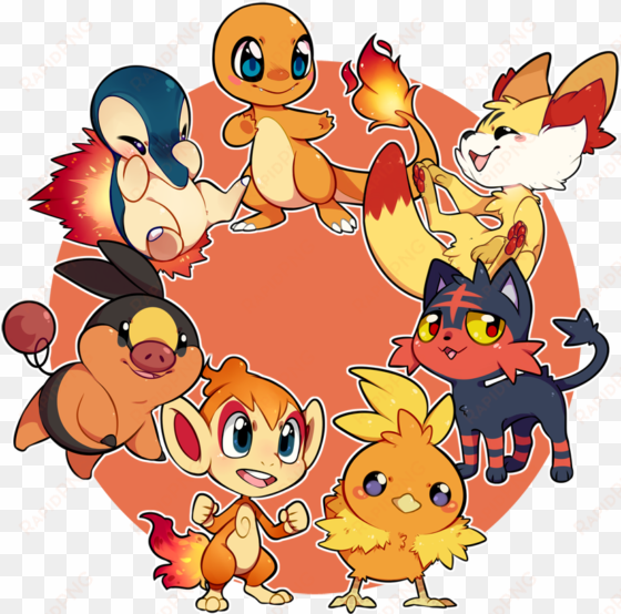 • pokemon charmander bulbasaur squirtle piplup chimchar - pokemon iniciales tipo fuego