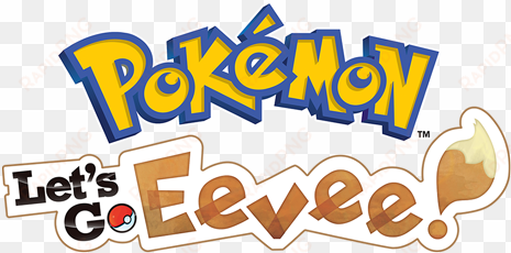 pokemon lets go eevee - pokemon let's go pikachu logo