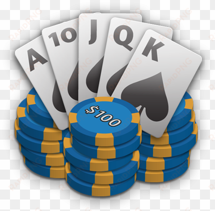 poker blue png