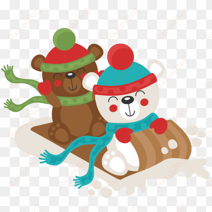 polar bear clipart cute christmas - winter polar bear clipart