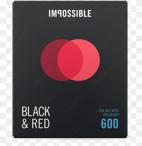 polaroid impossible duochrome film black & red for - 2 pack of polaroid pif-300 instant film for 300 series