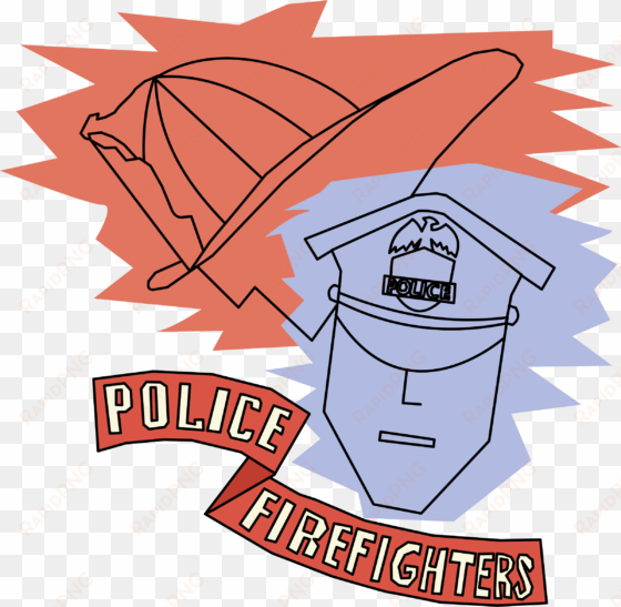 police and firefighters icons png - fireman vs police clipart