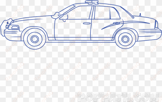 Police Car Drawing At Getdrawings - Car transparent png image