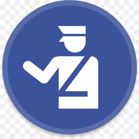 police icon - airport signs passport control