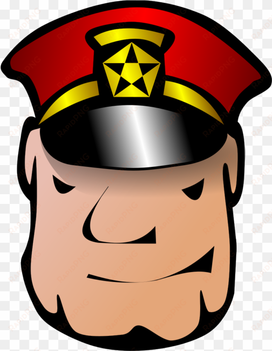 police man twinkle head - head of police cartoon