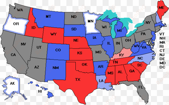 Political Map United States 2014 State Electoral Votes - Tulsa Oklahoma On A Map transparent png image