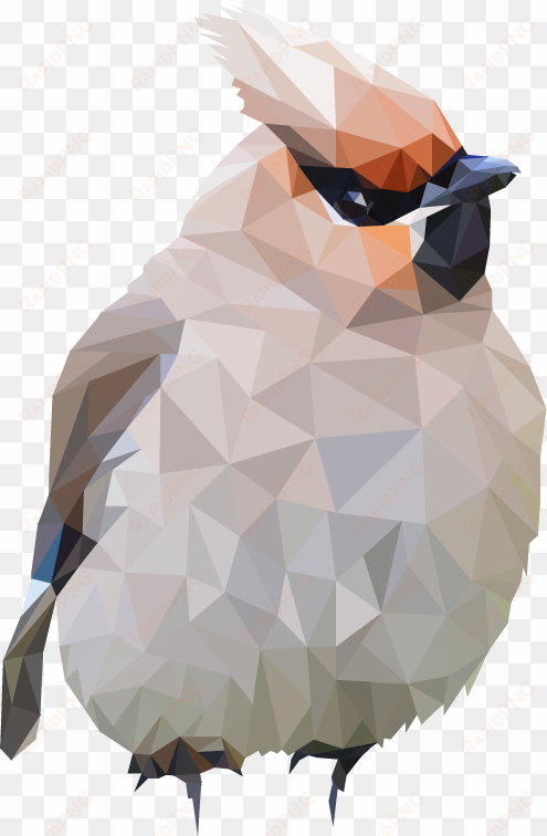 polygon bird 3 by maru benz aihere paper piecing, benz, - bird polygonal