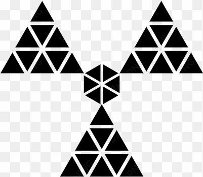 polygonal radiation symbol vector - triangle