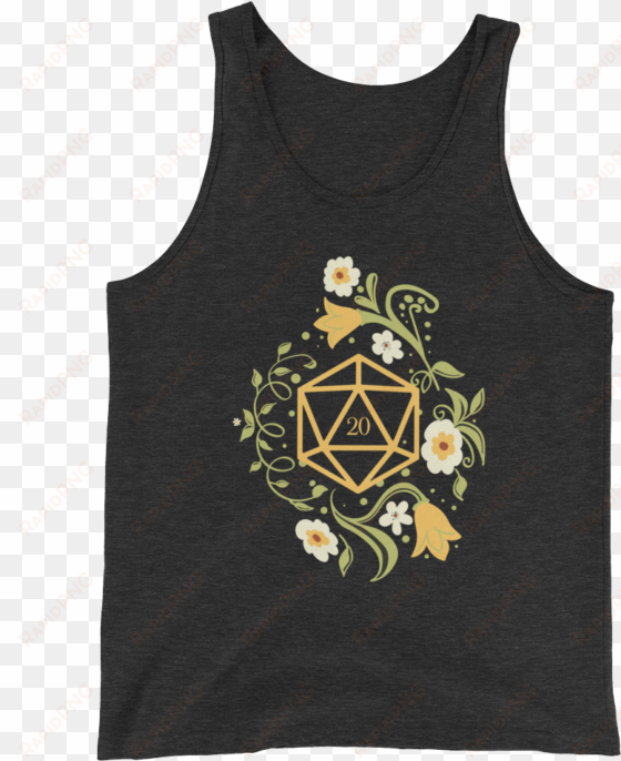 polyhedral d20 dice of the druid unisex rpg tank top - you can take my guns when you pry them from my cold