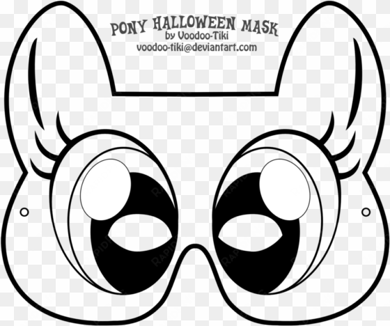 Pony Mask Deti Pony, Masking And Halloween Masks - My Little Pony Coloring Mask transparent png image