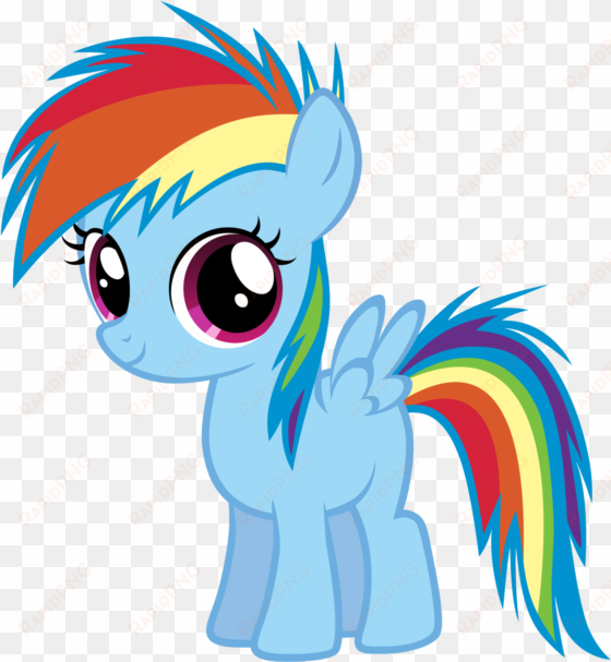 Ponytail Clipart Clip Art - My Little Pony Rainbow Dash Baby transparent png image
