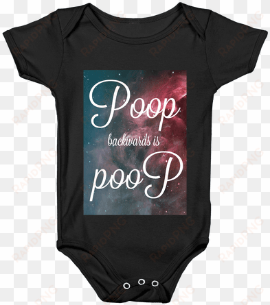 poop backwards is poop baby onesy - onesie