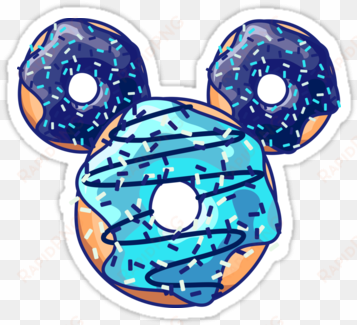 "pop blue donut" stickers by xooxoo - stickers tumblr donut mickey