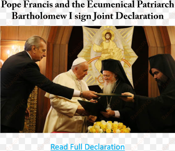 pope francis also had a special meeting with ahmed - ecumenical patriarch bartholomew