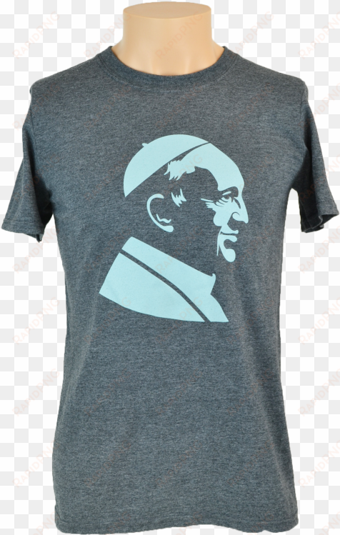 pope francis t-shirt, heather grey - mission tee