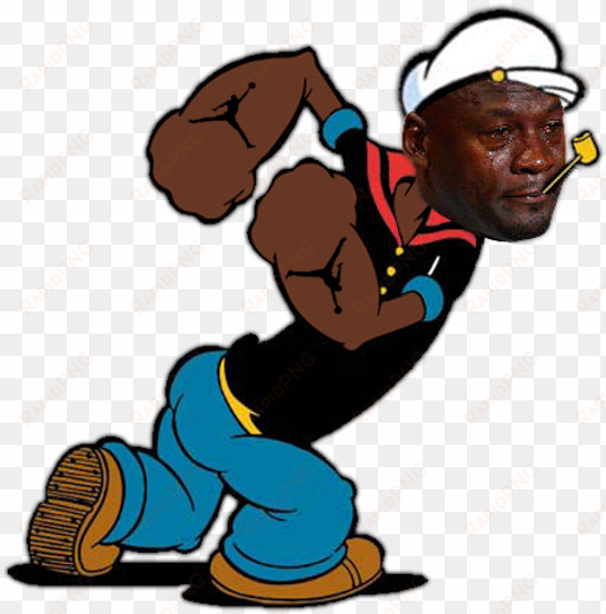 popeye olive oyl bluto clip art fictional character - crying michael jordan cartoon