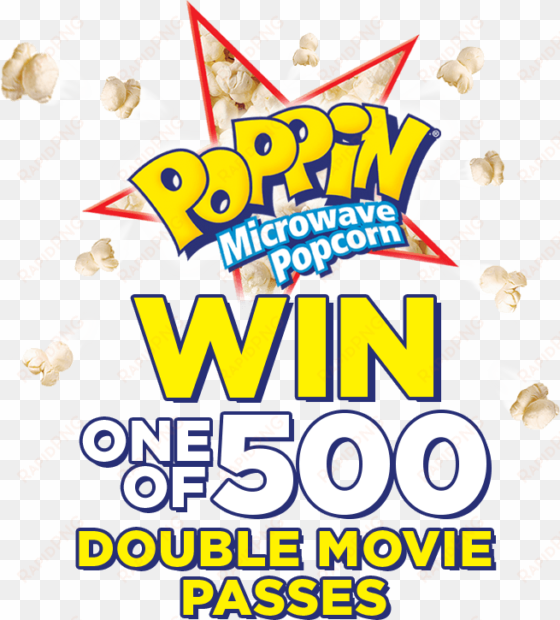 poppin microwave popcorn triple butter flavour 4pk