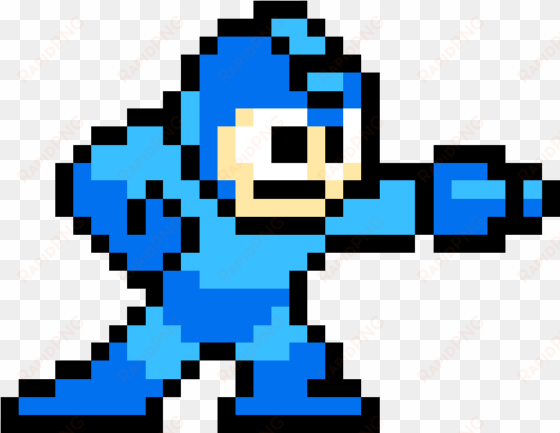 popular video game characters - mega man sprite png