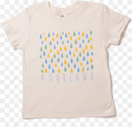 portland rain color kids tee - portland