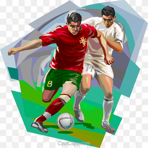 portugal football players with ball royalty free vector - kick up a soccer ball