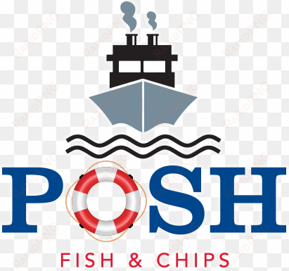 posh fish and chips shop in peterborough - fish and chips logo
