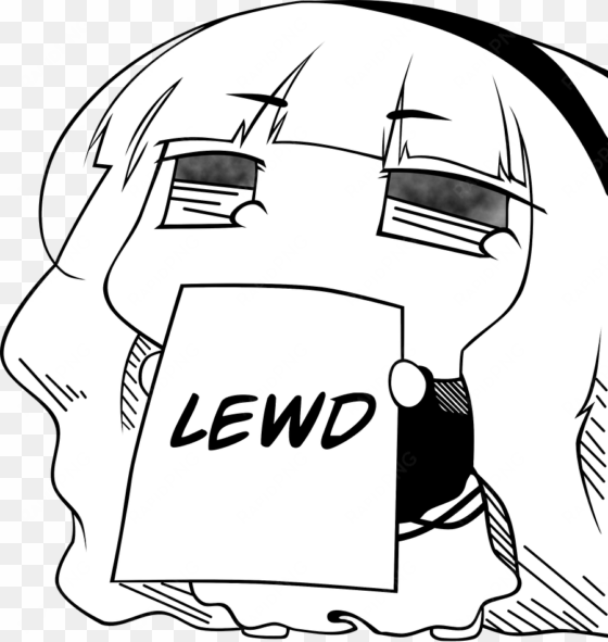 post - lewd anime girl sign