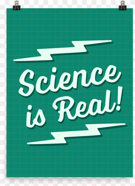posters science is real mockup transparent
