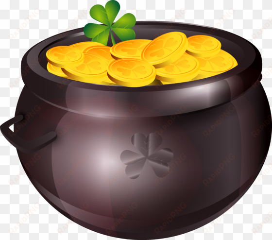 pot of gold png clipart image - pot of gold transparent background