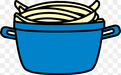 pot of spaghetti clip art - noodles in pot clipart