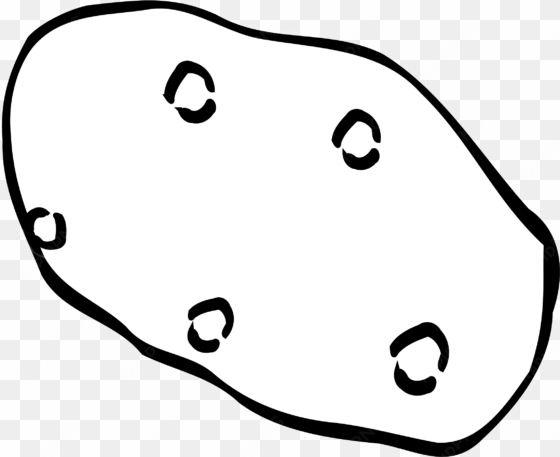 potato outline clip art at clker - outline of a potato